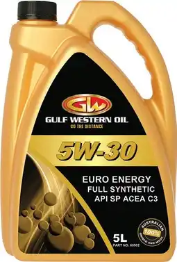 SuperCheap Auto Gulf Western EURO ENERGY 5W-30 5L ENGINE OIL offer