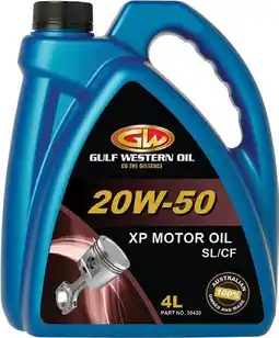 SuperCheap Auto Gulf Western XP 20W-50 4L ENGINE OIL offer