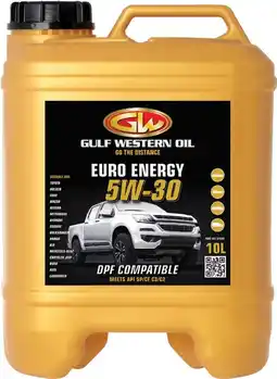 SuperCheap Auto Gulf Western EURO ENERGY 5W-30 10L Engine Oil offer