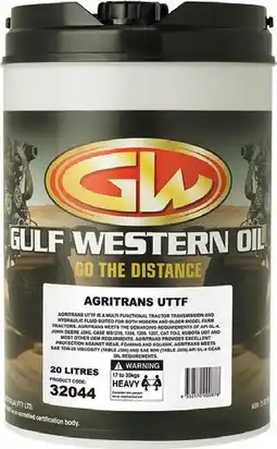 SuperCheap Auto Gulf Western ARGITRANS UTTF TRANSMISSION 10W-20 20L Fluid^ offer