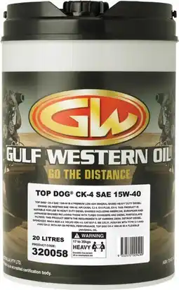 SuperCheap Auto Gulf Western 15W-40 20L Engine Oil^ offer