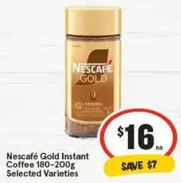 IGA Nescafé Gold Instant Coffee Selected Varieties offer