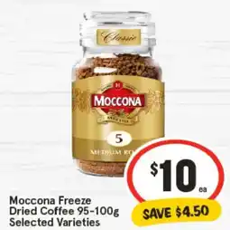 IGA Moccona Freeze Dried Coffee Selected Varieties offer