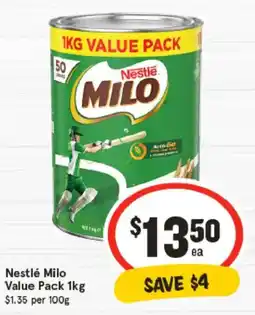 IGA Nestlé Milo Value Pack offer