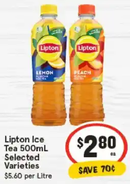 IGA Lipton Ice Tea Selected Varieties offer