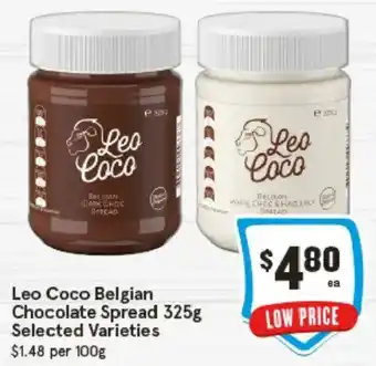 Leo Coco Belgian Chocolate Spread Selected Varieties