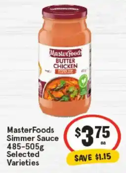 IGA MasterFoods Selected Varieties offer
