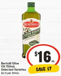IGA Bertolli Olive Oil Selected Varieties offer