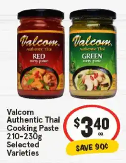 IGA Valcom Authentic Thai Cooking Paste Selected Varieties offer