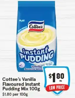 IGA Cottee's Vanilla Flavoured Instant Pudding Mix offer