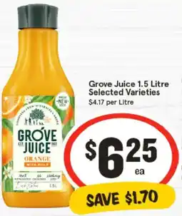 IGA Grove Juice Selected Varieties offer