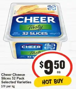 IGA Cheer Cheese Slices Selected Varieties offer