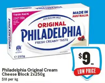 IGA Philadelphia Original Cream Cheese Block offer