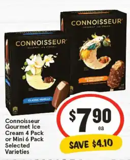 IGA Connoisseur Gourmet Ice Cream Selected Varieties offer