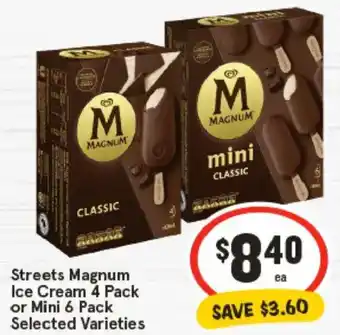 IGA Streets Magnum Ice Cream Selected Varieties offer
