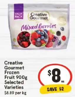 IGA Creative Gourmet Frozen 1 Fruit Selected Varieties offer