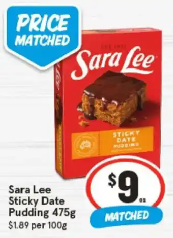 Sara Lee Sticky Date Pudding
