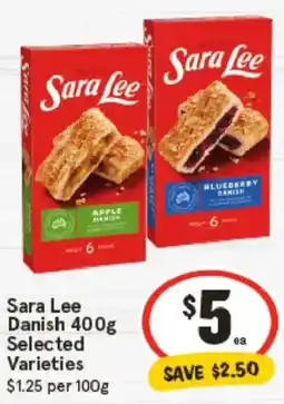 IGA Sara Lee Danish Selected Varieties offer