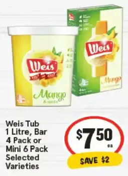IGA Weis Tub, Bar Selected Varieties offer
