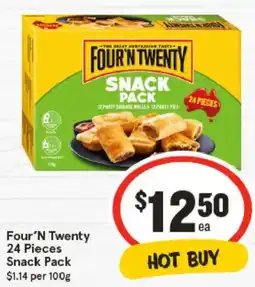 IGA Four'N Twenty Snack Pack offer