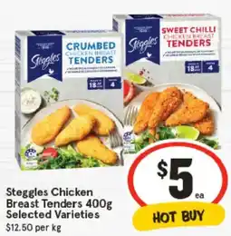 IGA Steggles Chicken Breast Tenders Selected Varieties offer