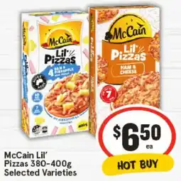 IGA McCain Lil' Pizzas Selected Varieties offer