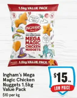 IGA Ingham's Mega Magic Chicken Nuggets Value Pack offer