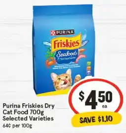 IGA Purina Friskies Dry Cat Food Selected Varieties offer