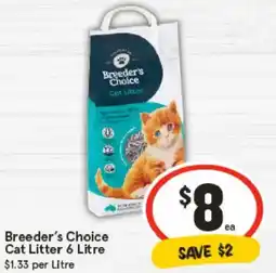 IGA Breeder's Choice Cat Litter offer