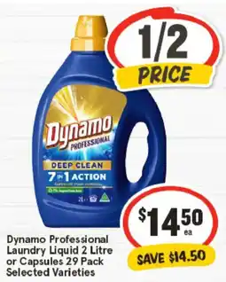 IGA Dynamo Professional Laundry Liquid or Capsules Selected Varieties offer