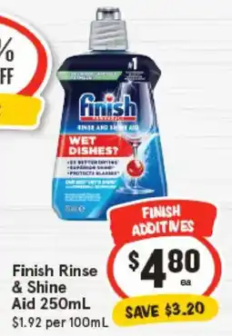 IGA Finish Rinse & Shine Aid offer