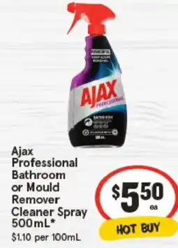IGA Ajax Professional Bathroom or Mould Remover Cleaner Spray offer