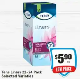 IGA Tena Liners Selected Varieties offer