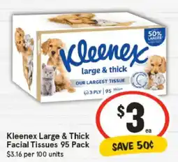 IGA Kleenex Large & Thick Facial Tissues offer