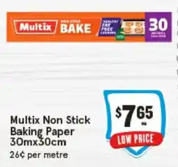 IGA Multix Non Stick Baking Paper offer