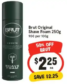 IGA Brut Original Shave Foam offer