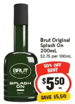 IGA Brut Original Splash On offer