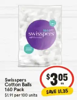 IGA Swisspers Cotton Balls offer
