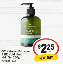 IGA OC Naturals Extreme 6 HR Hold Hard Hair Gel offer