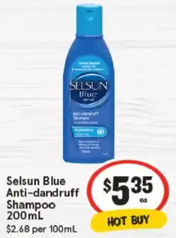 IGA Selsun Blue Anti-dandruff Shampoo offer