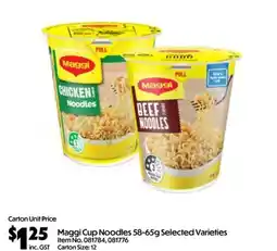 C-Store Distribution Maggi Cup Noodles offer