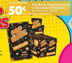 C-Store Distribution Pop Rocks Popping Candy Selected Varieties offer