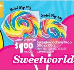 C-Store Distribution Sweetworld Swirl Pop offer