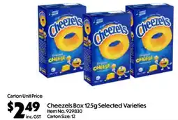 C-Store Distribution Cheezels Box Selected Varieties offer
