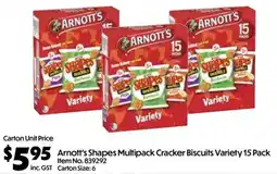 C-Store Distribution Arnott's Shapes Multipack Cracker Biscuits Variety offer