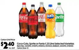 C-Store Distribution Coca-Cola, Sprite or Fanta Selected Varieties offer