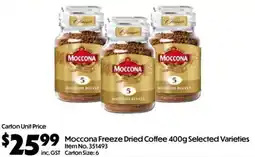 C-Store Distribution Moccona Freeze Dried Coffee Selected Varieties offer