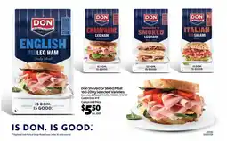 C-Store Distribution Don Shaved or Sliced Meat Selected Varieties offer