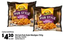 C-Store Distribution McCain Pub Style Wedges offer