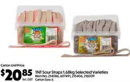 C-Store Distribution TNT Sour Straps Selected Varieties offer